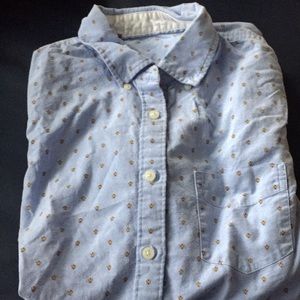 CUTE Patterned Button Down Tee